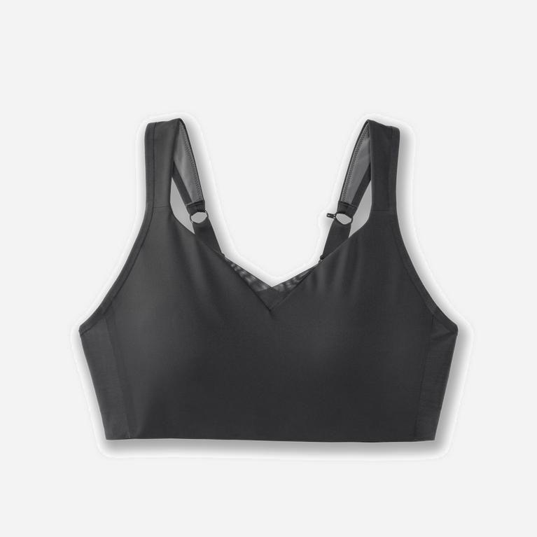 Brooks Drive Convertible Australia - Women's Running Bra - Asphalt/DarkGey (502468-EQS)